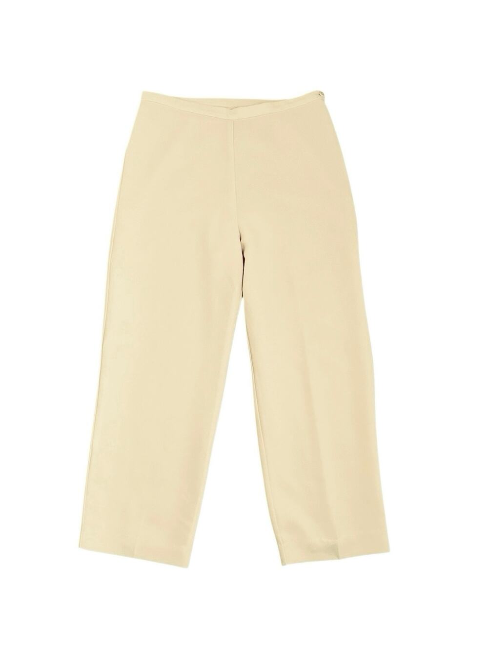 Vintage Bob Mackie Studio Butter Yellow High Waist Trousers Pants Lined 12